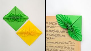 Nice PAPER BOOKMARK "LEAVES" | Origami Tutorial DIY by ColorMania