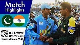 India v Pakistan, 2003 World Cup Full Match Highlights