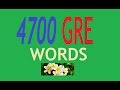 4700 GRE English Words with meaning - part 1