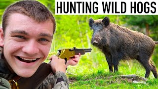 HUNTING MASSIVE WILD HOGS! (ft. Deer Meat For Dinner)