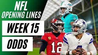 NFL OPENING LINES REPORT | Week 15 NFL Odds | Point Spreads, Moneylines, Betting Totals