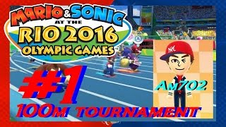 Mario & Sonic at the Rio 2016 Olympic Games PART 1 - Introduction + Mii 100m Tournament!
