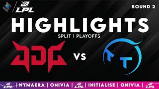 JDG vs TT Highlights ALL GAMES | LPL Split 1 Playoffs 2025 | JD Gaming vs TT Gaming