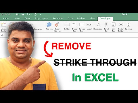 How to Undo Strikethrough In Excel