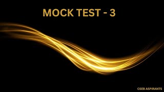 MOCK TEST-3/CSEB JUNIOR CLERK/ASSISTANT SECRETARY/Kerafed Accountant/JCI/Kerala Bank/PSC