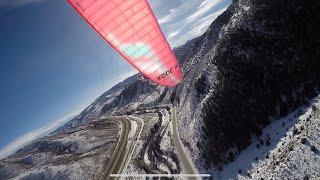 Winter Paragliding Bellyache Ridge on Niviuk Kode P 18