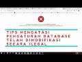 TIPS MENGATASI PERMASALAHAN DAPODIK DATABASE TELAH DIMODIFIKASI SECARA ILEGAL