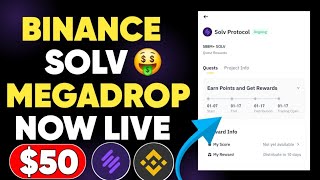 Binance SOLV protocol Megadrop Live | How To Participate in Binance SOLV Megadrop | Binance Megadrop