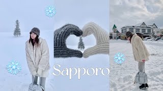 [Sapporo Vlog] 7박 8일 삿포로 여행 ☃️ | 비에이투어 | 현지인 맛집,스스키노 이자카야, 술집 | 삿포로 클럽..? | 연말연초에 다녀온 일본은요 👶🏻