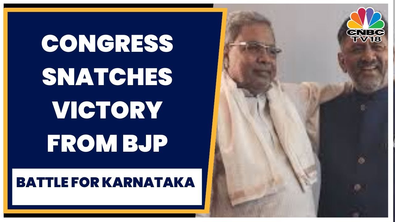 Karnataka Elections 2023 : Congress Snatches Victory From BJP, Sweeps ...