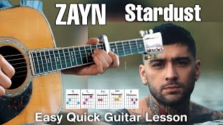 ZAYN- Stardust Guitar Cover + Lesson Easy Chords Short Guitar Tutorial