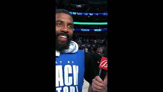 KYRIE ON COOKING VICTOR WEMBY "I TOOK HIS ANKLES & WASNT LUCKY!" AFTER WEMBY CRASHED INTERVIEW! LOL