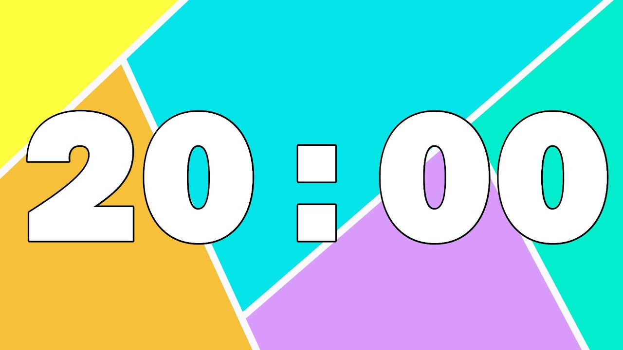 20 Minute Countdown Timer Youtube