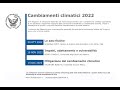 Accademia Delle Scienze detta dei XL - Cambiamenti Climatici 2022