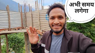 छत पड़ने में काफ़ी देरी हो गई || Pahadi Lifestyle Vlog || Pahadi Biker || Alok Rana