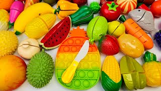 Oddly Satisfying Video - How to Cutting Wooden Fruits and Vegetables ASMR - Cutting Plastic fruits