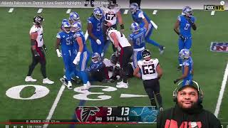 Atlanta Falcons vs. Detroit Lions Game Highlights | NFL 2023 Week 3(reaction)