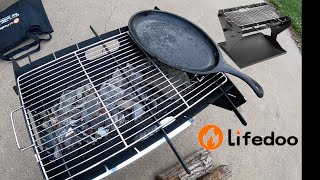 Lifedoo UROD Portable Fire Pit \u0026 Grill. Great for care camping and portability