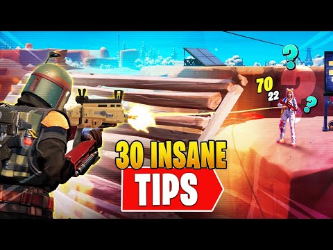 30 quick tips and tricks to help you improve FAST and WIN MORE Fortnite GAMES!