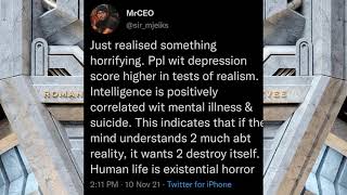 Intelligent people are more likely to suffer from depression