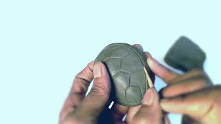 sea turtle clay model