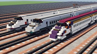 Minecraft E3 Series Shinkansen Bullet Train Tutorial