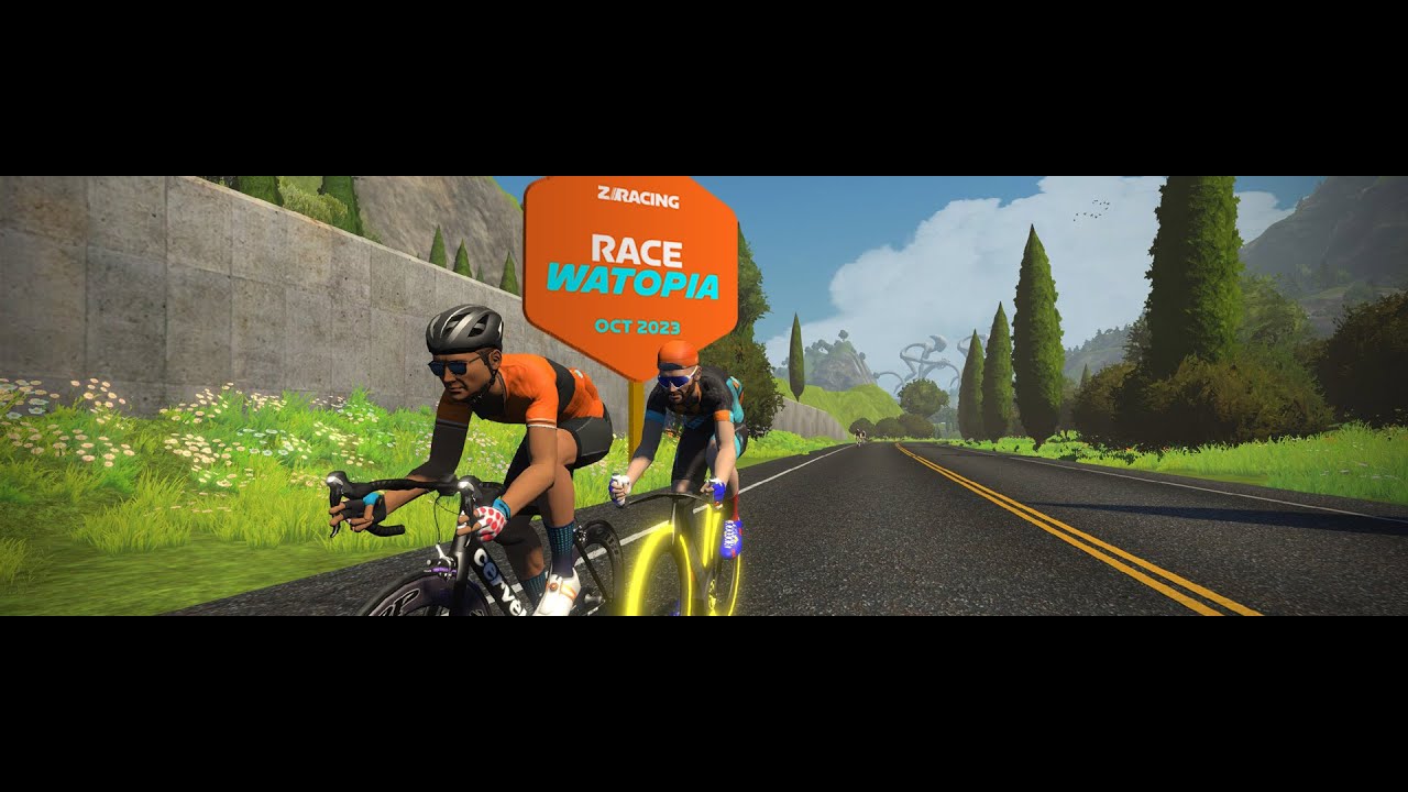 Zwift - Race: Stage 2: Race Watopia - Watopia Flat Route - YouTube