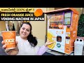 100% fresh orange juice vending machine in Japan | ijooz smart juicer | Food robotics in japan