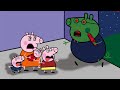 Peppa VS Alien Zombie! Mission to Save the Kidnapped Family! | Peppa Pig Family Story Coloring Pages