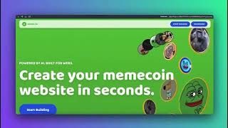 How to create a memecoin website in less than 30 seconds