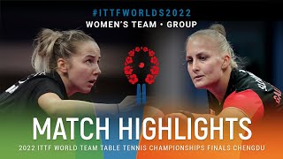 Highlights | Paulina Krzysiek (POL) vs Barbora Balazova (SVK) | WT Grps | #ITTFWorlds2022