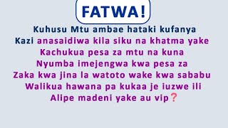 FATWA|Jee inafaa kuuza nyumba iliojengwa kwa pesa za zaka ili yalipwe madeni ya mtu aliojengewa?