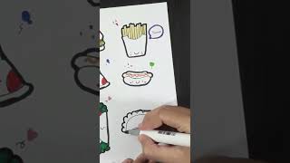 Drawing doodle food | doodle with me part 6