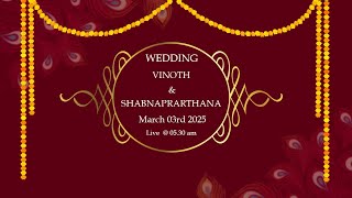 VINOTH & SHABNAPRARTHANA