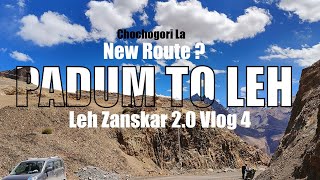 New Route to Leh Chochogori La | Padum to Leh Day4 | Nimmu Sangam Road condition? @RideWithDS Vlog4