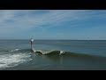 one wave dropknee bodyboarding new jersey drone footage