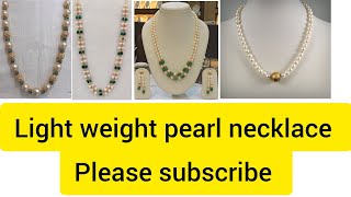 Simple pearl necklace design #viral #trending #fashion #wedding #womensfashion #gold #goldcollection