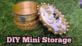 DIY mini storage made from bangles