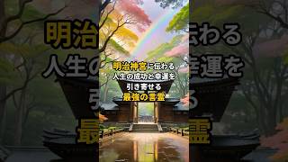 【引き寄せ】明治神宮に伝わる人生の成功と幸運を引き寄せる最強の言霊　#幸運#運#金運#言霊#開運#スピリチュアル#shorts