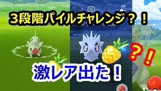 【ポケモンGO】3段階パイルチャレンジ？！まさかの激レアが野生で出た！【ジョウトウィーク】