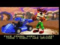 Crash Nitro Kart (GBA) Unlocking Fake Crash