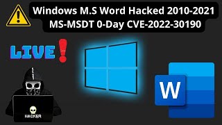 Follina - Exploiting MS-MSDT 0-Day CVE-2022-30190 | Alert! Everyone Windows Hacked || Pentest blog