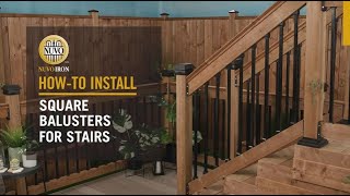 How-to Install: Square Balusters for Stair Railings | Nuvo Iron