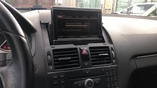 Mercedes Benz C class W204 2010 Radio Navi CD changer TEST show for customers . PART ID: 225544