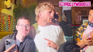 Logan Paul Takes Off Running When Warned By Police For Causing A Scene Outside T