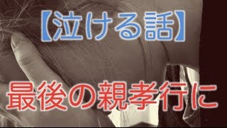 【泣ける話】最後の親孝行に【涙腺崩壊】