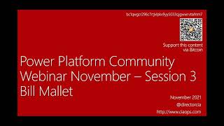 Patron Power Platform Community November 2021 Webinar - Session 3