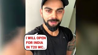Virat Kohli shocking statement about his position in T20 World Cup 2022, Asia Cup 2022 #shorts