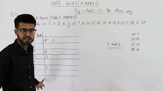 Gate 2007 pyq CAO | Consider a Direct Mapped Cache with 8 cache blocks (numbered 0-7).