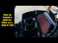 How to Install K&N Air Filter 2013 GSX-R 750  SU-7511 GSXR 600